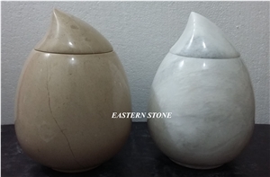 New Design Marble Stone Cremation Urns, Ash Urns, Funeral Urns