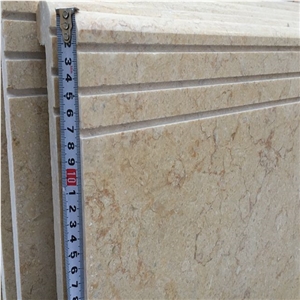 Beige Marble Steps,Polished Yellow Marble Stair with Anti Slip, Bullnose Round Long Edge, Treads and Risers,Step Stone,Marble Staircase,Luxury Steps