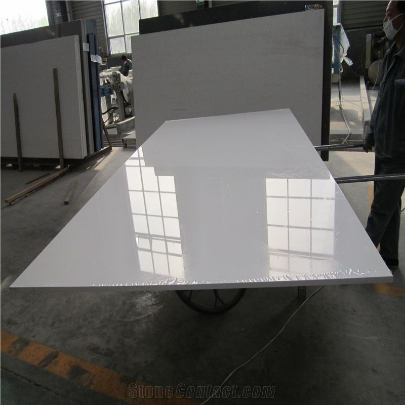Marble Series Carrara ,White Quartz Stone Slab for Kitchen and Bathroom Tiles for Flooring Wall Panel, Engineered Quartz Slabs