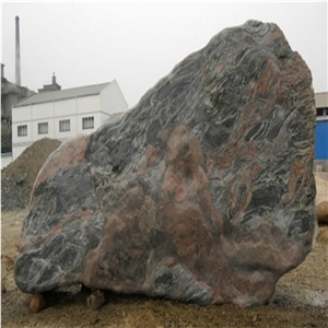 Multicolor Red Landscaping Garden Large Stone , Decorative Garden Stone Multicolor Red Granite Landscaping Stones
