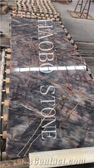 Haobo Customized Cut to Size China Quarry Natural Stone Factory Good Price&Service Exotic Red Jade Marble Slab Polished for Luxury Interior Decoration