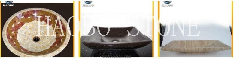 Popular Unique Custom Haobo China Quarry Factory Natural Stone Good Service Square Carrara White Marble Bathroom Wash Basin for Hotel at Good Price
