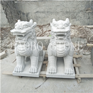 Reasonable Price Haobo China Quarry Handcarved Customized Modern Life Size Large Kylin Natural White Granite Statues Design for Outdoor Decoration Reasonable Price Haobo China Quarry Handcarved Customized Modern Life Size Large Kylin Natural White Granite Statues Design for Outdoor Decoration