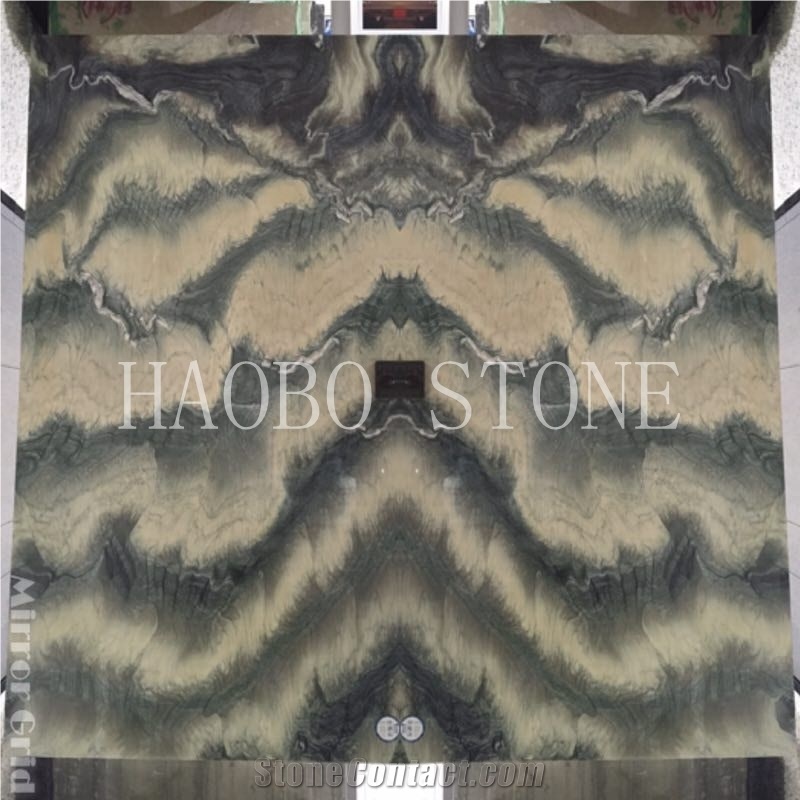 Wholesale Customized Cut to Size Reasonable Price Haobo China Natural Kinawa Light Marble Slab Polished for Wall Cladding Decoration with Good Service