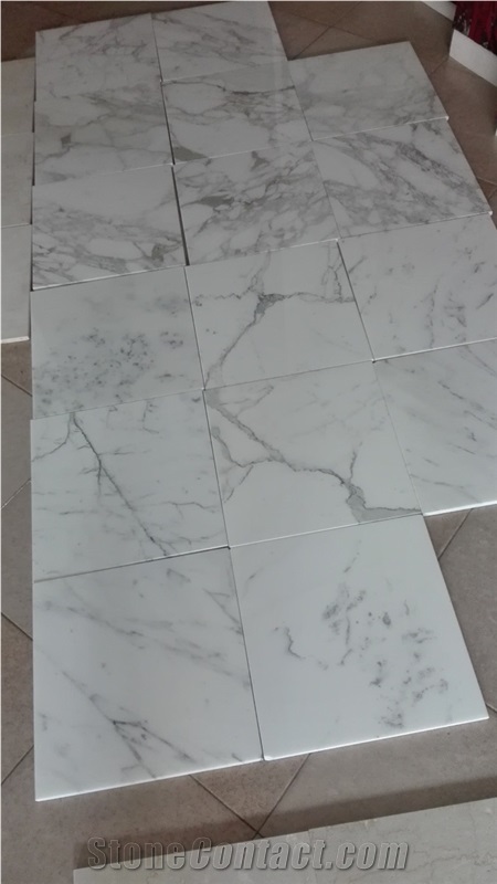 Calacatta Carrara/Statuario Marble Tiles in Stock