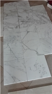 Calacatta Carrara/Statuario Marble Tiles in Stock