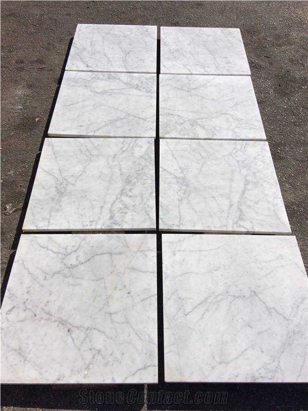 Carrara White Marble Tiles in Stock