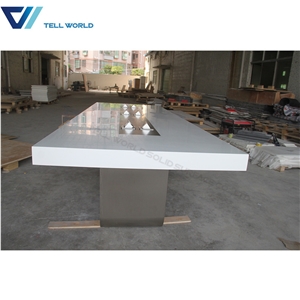 14 Seater Corian Conference Table Marble Office Conference Table