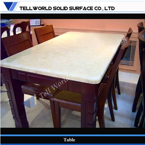 Antique Style Modified Acrylic Dining Table Top