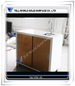 Artificial Stone Simple Design Internet Cafe Mini Counter Table