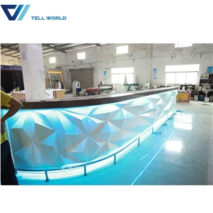 Bar Counter Restaurant Furniture Semi Circle Bar Counter