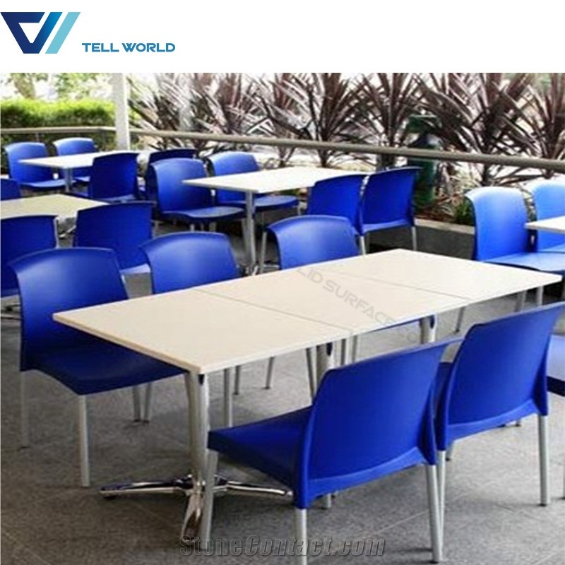 Custom Logo Marble Top Restaurant Table