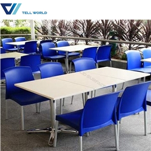 Custom Logo Marble Top Restaurant Table