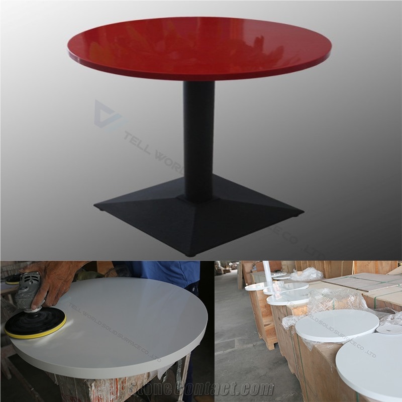 Guangdong Tables and Chairs White Corian Table Top