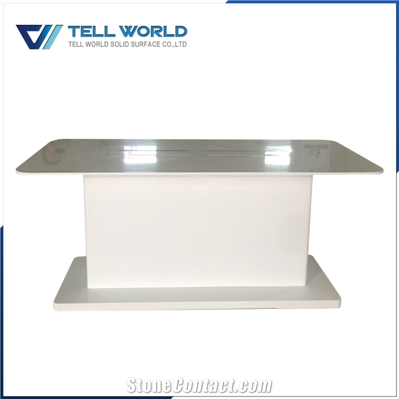 High Quality Acrylic Custom Design Multi Colors Conference Table with Power Outlet