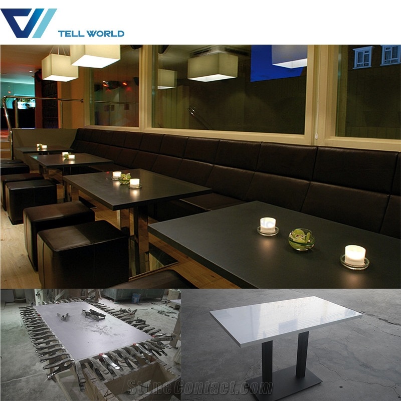 Modern Dining Set 6 Seater Corian Table Top