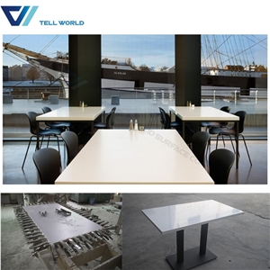 Modern Dining Set 6 Seater Corian Table Top