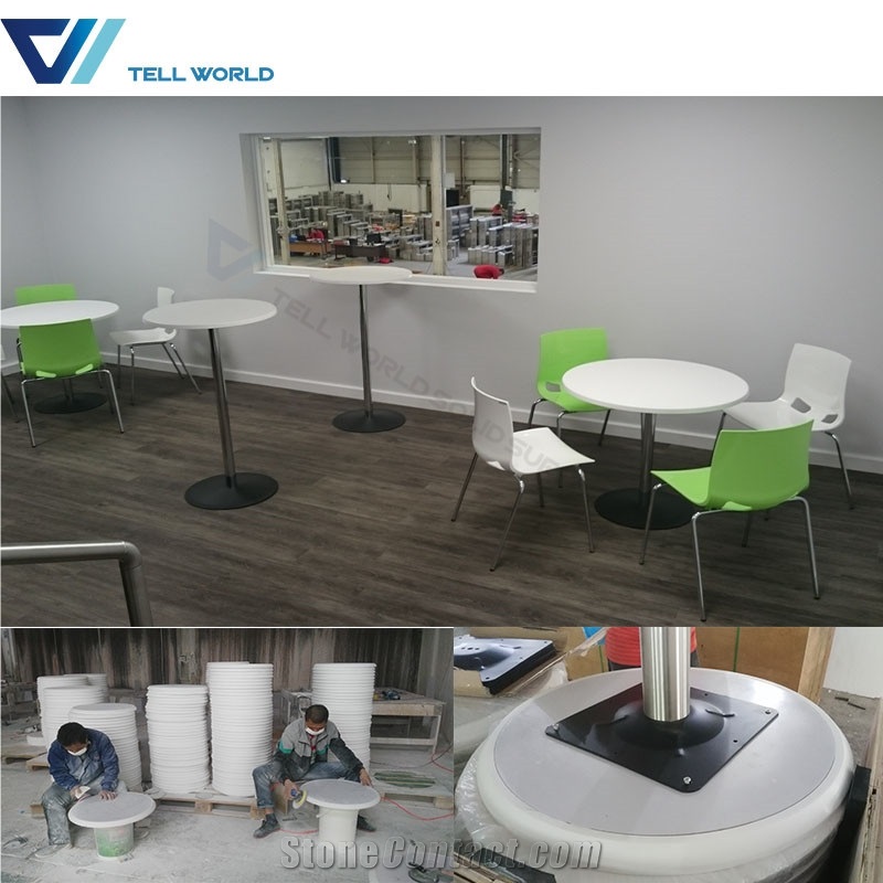 Modern Dining Set 6 Seater Corian Table Top