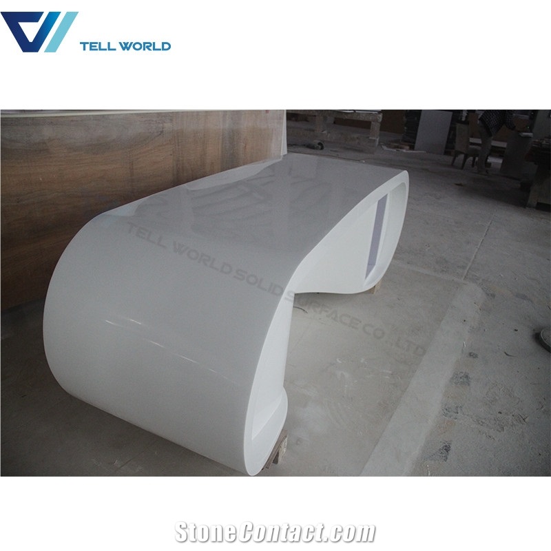 Office Furniture Acrylic Italian Design Goggle Desk