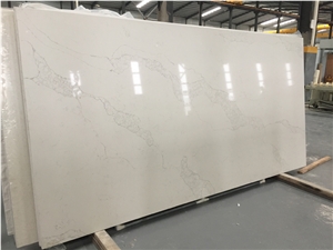 High Density Statuario Nuvo Marbling Quartz Stone Slab Solid Surface for Kitchen and Bathroom Vanity Top