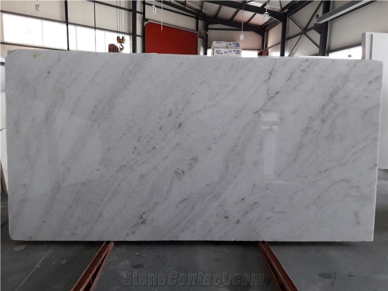 Bianco Veins Slabs & Tiles, Greece White Marble