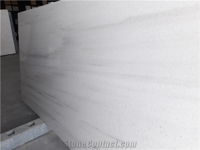 Bianco Veins Slabs & Tiles, Greece White Marble