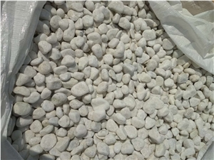 Promotion 30-50mm Pure White Pebble Stone Beautiful Stone