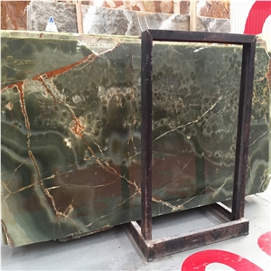 Pakistan Ancient Green Jade Stone, Ancient Green Onyx,Dark Green Onyx Big Slabs