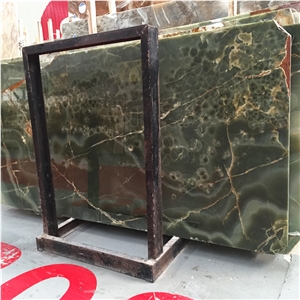 Pakistano Onix Ancient Dark Green Onyx Big Slabs Flooring Tile
