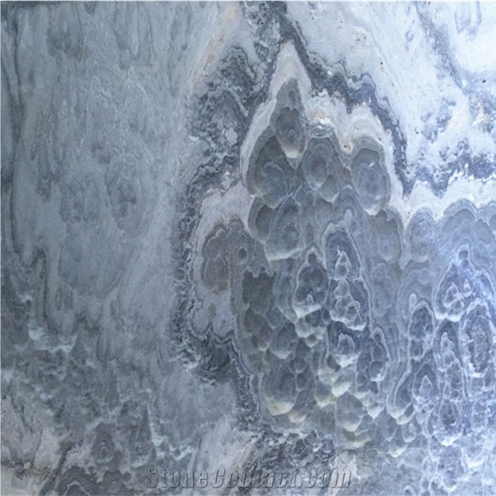 Turkey Demirci Gray Color Onyx Stone Cloudy Gray Onyx Slabs