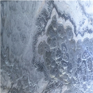 Turkey Demirci Gray Color Onyx Stone Cloudy Gray Onyx Slabs