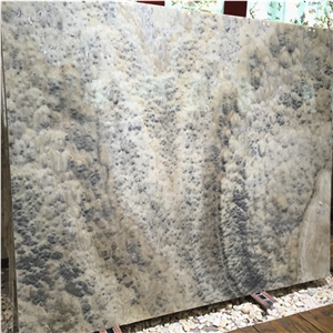 Turkey Demirci Gray Color Onyx Stone Cloudy Gray Onyx Slabs