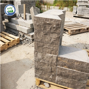 Blue Limestone Wall Stone,Mushroom Wall,Mushroomed Stone,Split Face Mushroom Stone