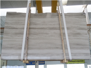 China Wood Marble Quarry Owner White Wood Marble Serpeggiante Strada Mist Marble Vein Cut Silk Georgette Marble Slab