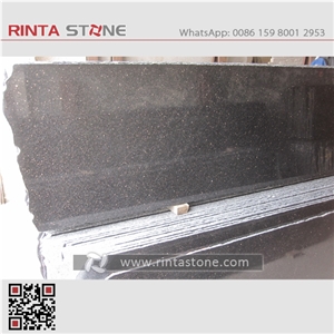 Black Galaxy Granite India Nero Star Galaxi Gold Stone Big Slab Wall Floor Thin Tile Skirting for Kitchen Bathroom Top Countertop