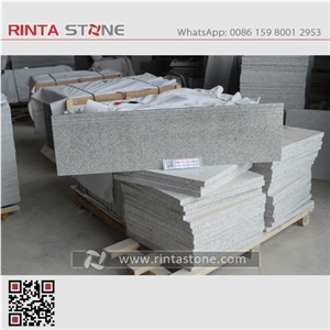 G603 China Natural Cheap Light Sesame Grey Granite New White Bacuo Stone Barry Gray Solid Surface Stair Step Riser Treads Staircase for Garden