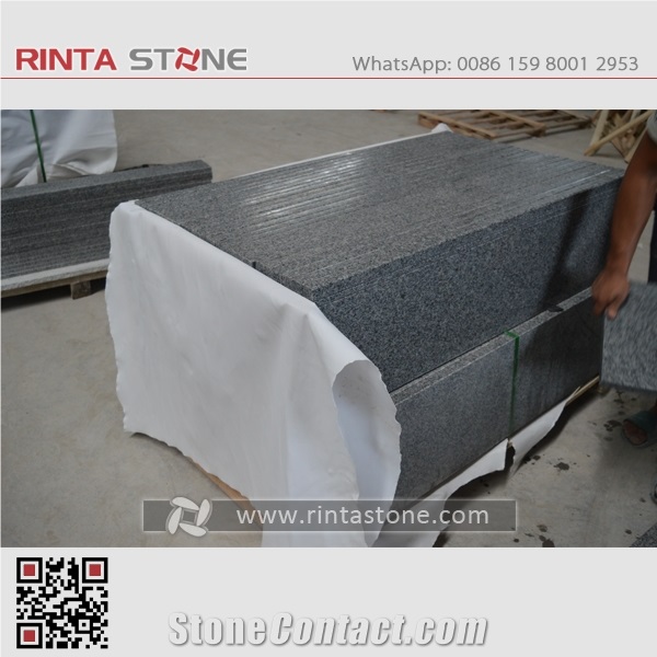 G603 China Natural Cheap Light Sesame Grey Granite New White Bacuo Stone Barry Gray Solid Surface Stair Step Riser Treads Staircase for Garden