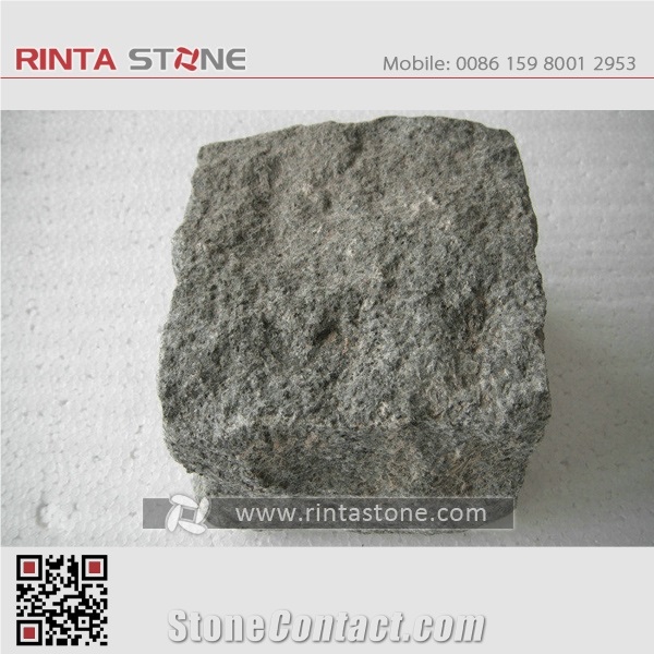 G654 Impala Black China Natural Cheap Dark Grey Granite Building Material Mushroom Split Face Wall Stone