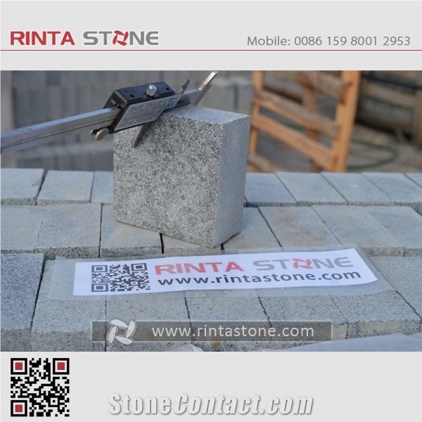 G654 Impala Black China Natural Cheap Dark Grey Granite Gray Cobble Stone