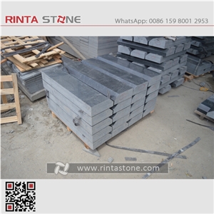 G654 Padang Black China Natural Cheap Dark Grey Granite Polished Flamed Sesame Gray Kerbstone Kerbs Road Side Curb Stone Curbstone