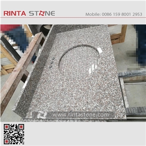 G664 Luoyuan Cherry Red Granite Vanity Top