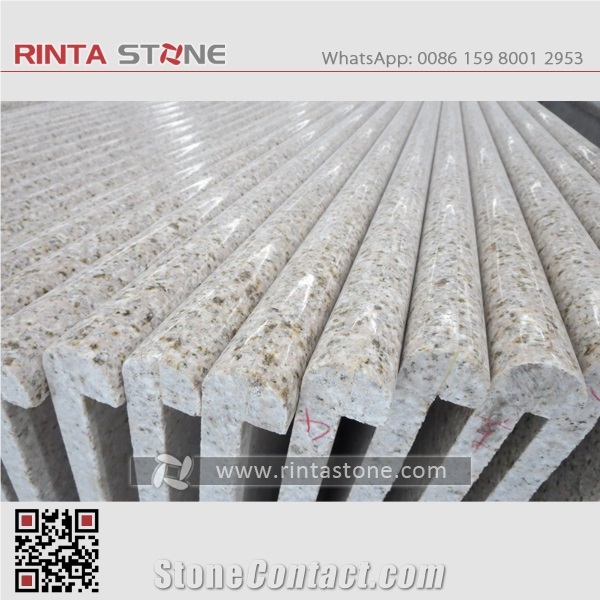 G682 China Natural Cheap Rust Yellow Granite Shandong Rusty Beige Stone Customized Countertop Solid Surface Pre-Fabricated Kitchen Island Top