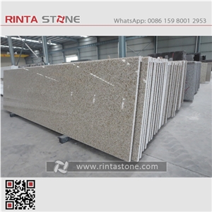 G682 China Natural Cheap Rust Yellow Granite Shandong Rusty Beige Stone Customized Countertop Solid Surface Pre-Fabricated Vanity Top
