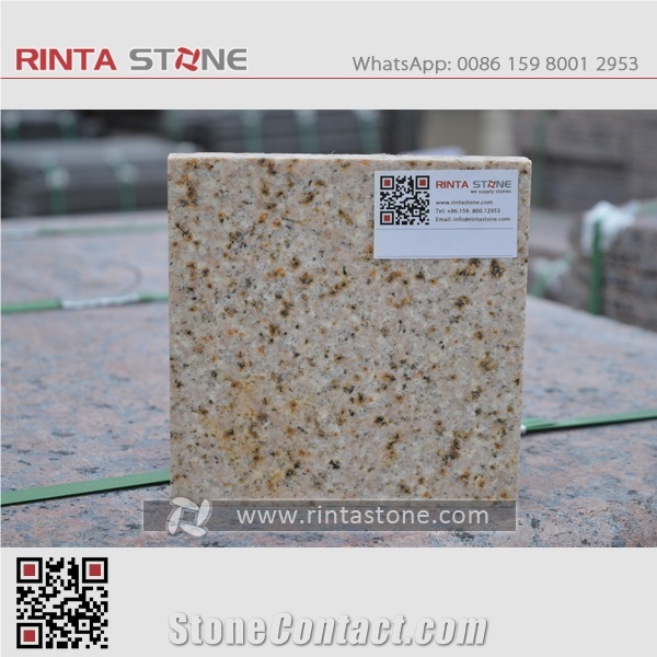 G682 China Natural Rusty Yellow Granite Beige Polished Stone Solid Pillar Handrail Palisade for Building Project