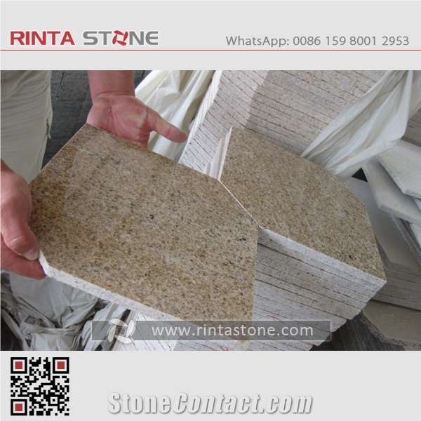 G682 China Natural Rusty Yellow Granite Beige Polished Stone Solid Pillar Handrail Palisade for Building Project