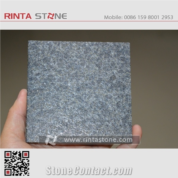 G684 Fuding Black Pearl Basalt China Natural Cheap Beauty Flamed Stone Slabs Floor Wall Thin Tiles