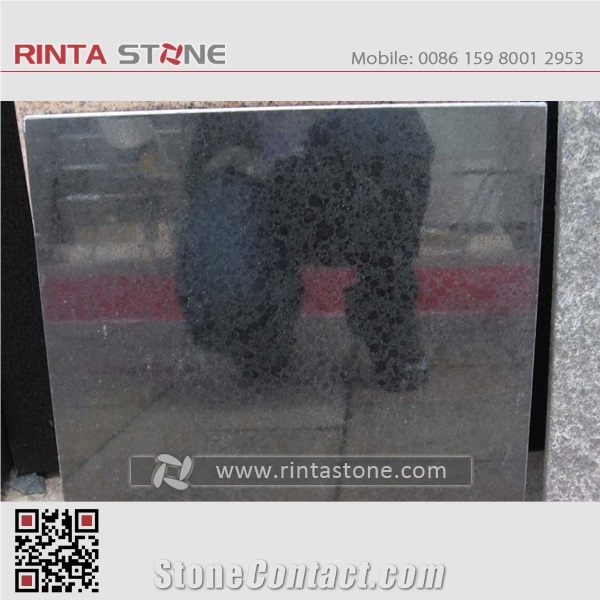 G684 Fuding Black Pearl Basalt China Natural Cheap Beauty Flamed Stone Slabs Floor Wall Thin Tiles
