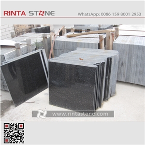 India Black Gold Star Galaxy Granite Natural Spark Black Warangal Nero Stone Slab Wall Thin Tile for Countertop Vanity Top