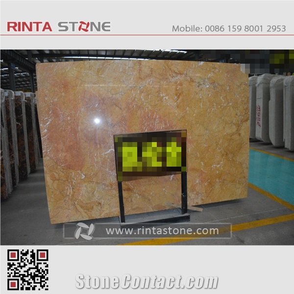 Kellen Golden Gold Marble Tiles for Hotel Floor Covering Wall Cladding Tv Backgroud Gangsaw Slabs