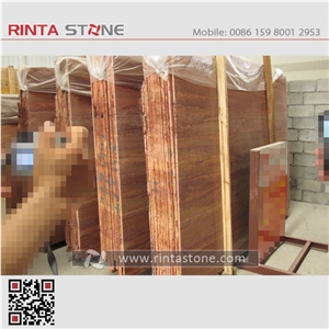 Red Travertine Rojo Caoba Alhambra Persian Iran Travertino Pink Romano Soraya Arizona Persiano Kutahya Slabs Tiles Azarshahr Roso
